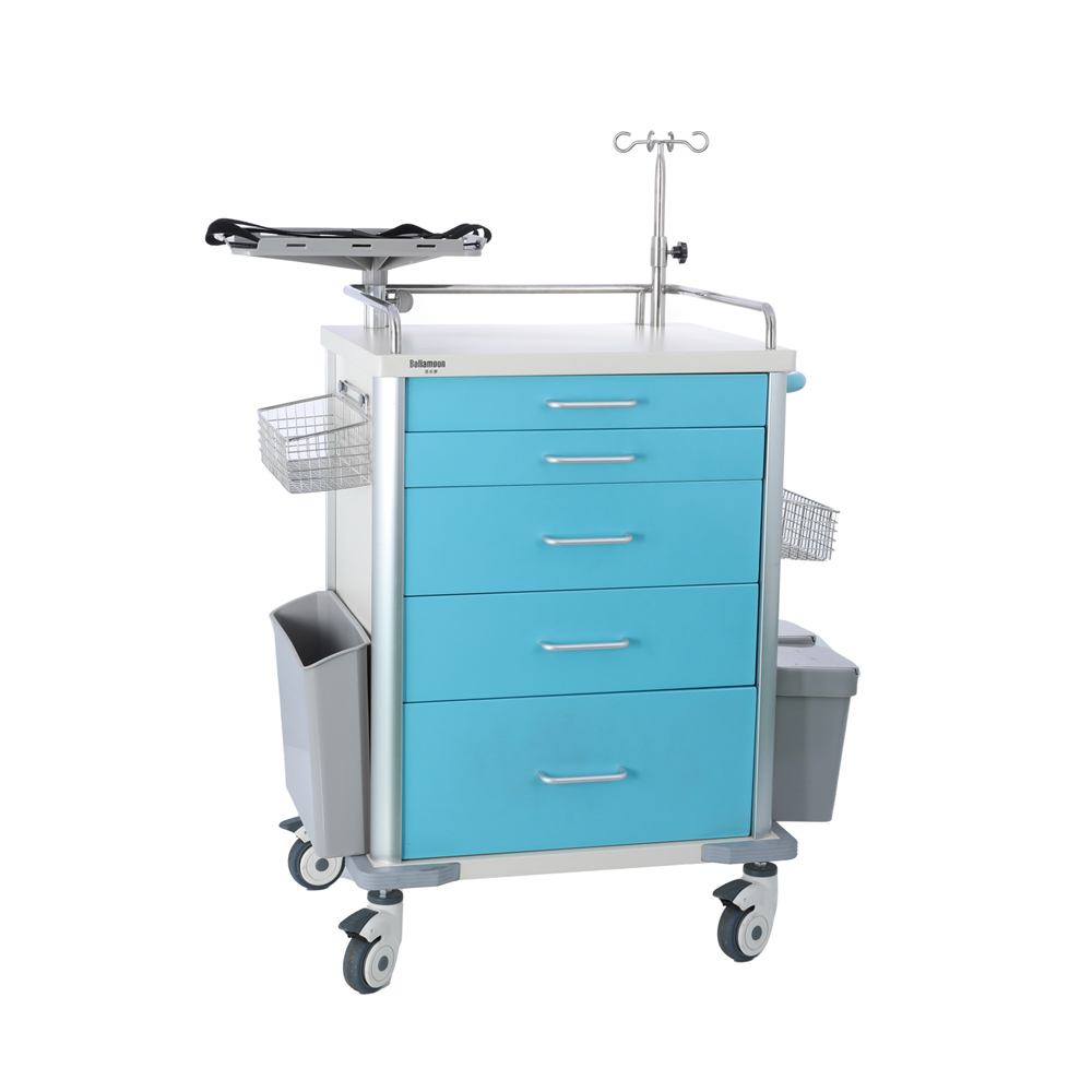 hospital crash cart trolley